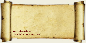 Jovana Arsenijević vizit kartica